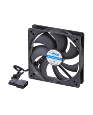 Case Fan Akyga AW-12A-BR 120mm Molex Διάφανο με Κόκκινο Φωτισμό