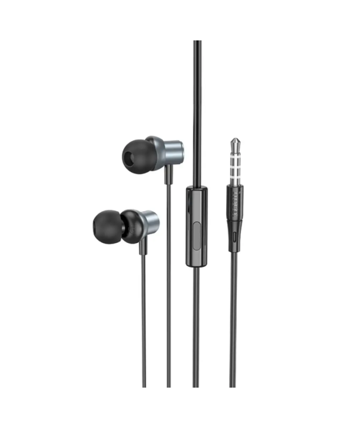 Hands Free Hoco M110 Encourage Universal Earphones Hi-Fi Stereo Deep Sound 3.5mm Γκρι 1.2m