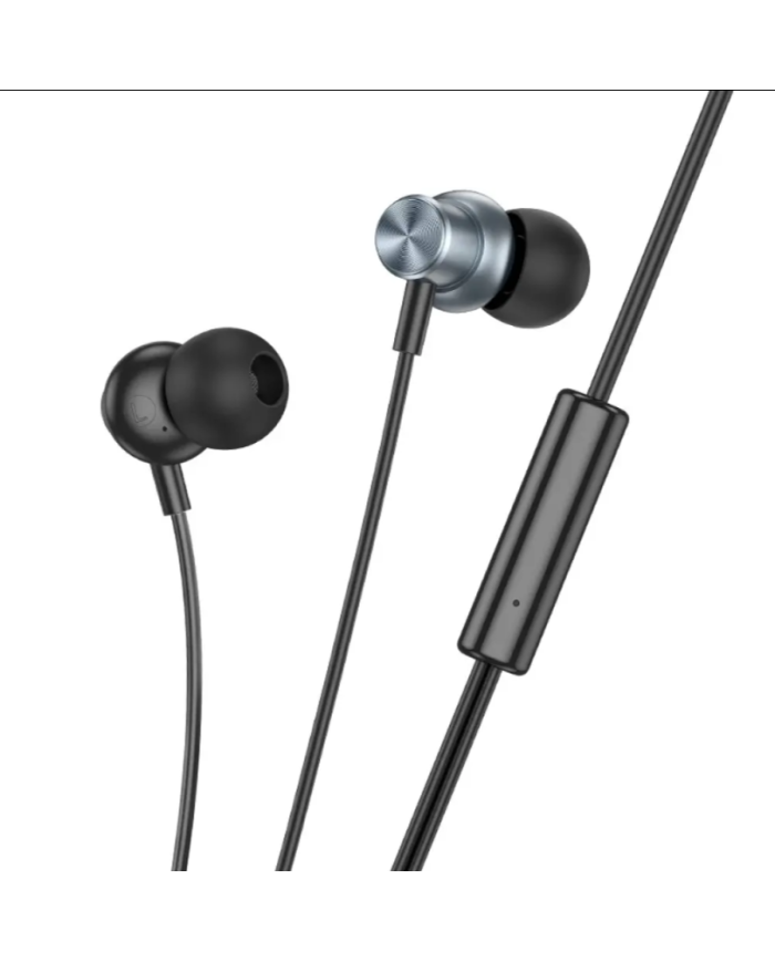 Hands Free Hoco M110 Encourage Universal Earphones Hi-Fi Stereo Deep Sound 3.5mm Γκρι 1.2m