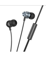 Hands Free Hoco M110 Encourage Universal Earphones Hi-Fi Stereo Deep Sound 3.5mm Γκρι 1.2m
