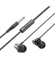 Hands Free Hoco M110 Encourage Universal Earphones Hi-Fi Stereo Deep Sound 3.5mm Γκρι 1.2m