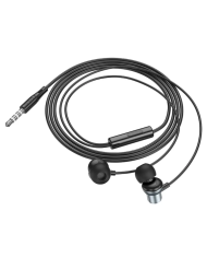 Hands Free Hoco M110 Encourage Universal Earphones Hi-Fi Stereo Deep Sound 3.5mm Γκρι 1.2m