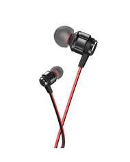 Hands Free Hoco M85 Platinum Sound Universal Earphones Stereo 3.5mm Deep Bass Μαύρο 1.2m