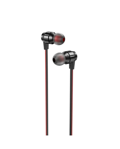 Hands Free Hoco M85 Platinum Sound Universal Earphones Stereo 3.5mm Deep Bass Μαύρο 1.2m
