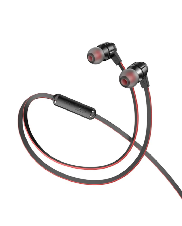 Hands Free Hoco M85 Platinum Sound Universal Earphones Stereo 3.5mm Deep Bass Μαύρο 1.2m