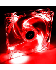 Case Fan Akyga AW-12A-BR 120mm Molex Διάφανο με Κόκκινο Φωτισμό