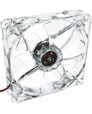 Case Fan Akyga AW-12A-BR 120mm Molex Διάφανο με Κόκκινο Φωτισμό