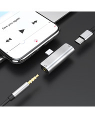 Hoco USB-C male - 3.5mm / USB-C female (LS26)