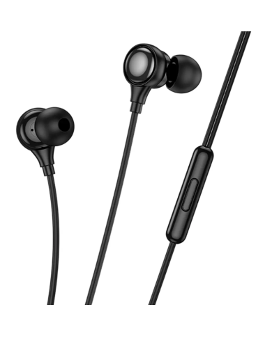 Hands Free Hoco M116 Benevolent με Μικρόφωνο, Βύσμα Lightning Μαύρα 1.2m