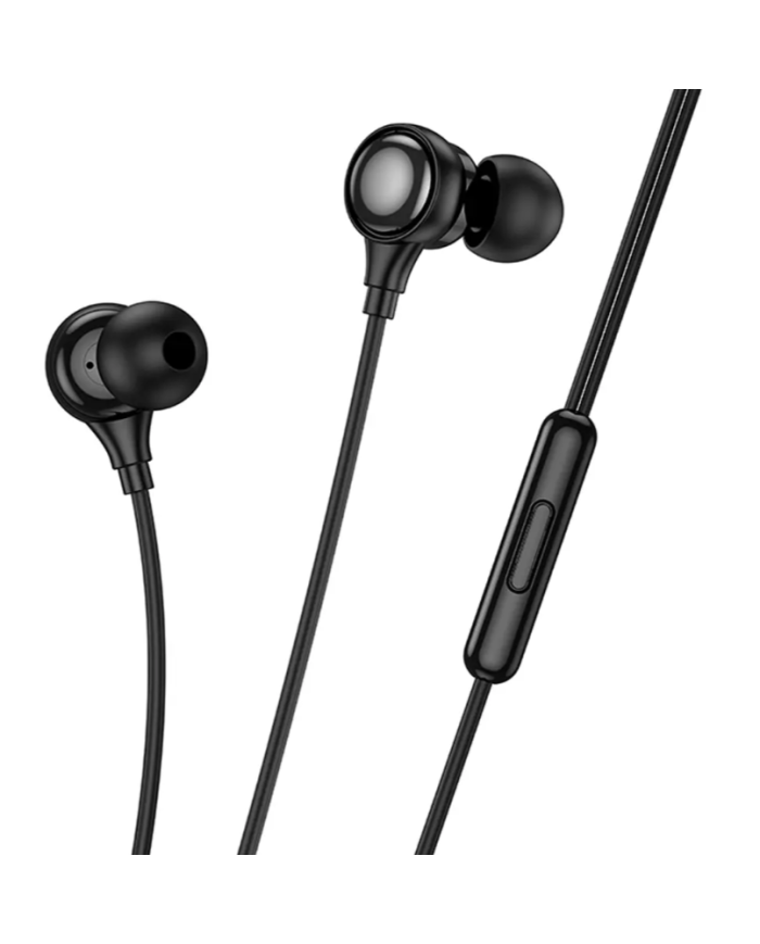 Hands Free Hoco M116 Benevolent με Μικρόφωνο, Βύσμα Lightning Μαύρα 1.2m