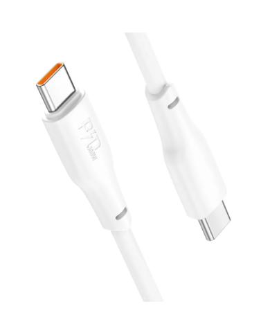 Καλώδιο σύνδεσης Hoco X93 Force USB-C σε USB-C PD100W 3A για Γρήγορη Φόρτιση Λευκο 1m