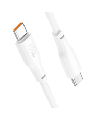 Καλώδιο σύνδεσης Hoco X93 Force USB-C σε USB-C 240W PD 5A για Γρήγορη Φόρτιση Λευκο 2m