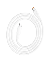 Καλώδιο σύνδεσης Hoco X93 Force USB-C σε USB-C PD100W 3A για Γρήγορη Φόρτιση Λευκο 1m