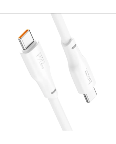Καλώδιο σύνδεσης Hoco X93 Force USB-C σε USB-C 240W PD 5A για Γρήγορη Φόρτιση Λευκο 2m