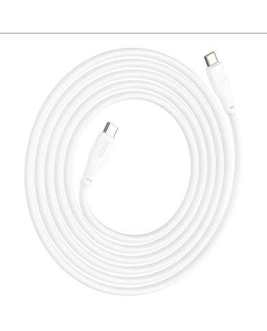 Καλώδιο σύνδεσης Hoco X93 Force USB-C σε USB-C 240W PD 5A για Γρήγορη Φόρτιση Λευκο 2m