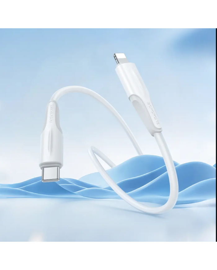 Καλώδιο Borofone BX119 USB-C σε Lightning 27W Λευκό 1m