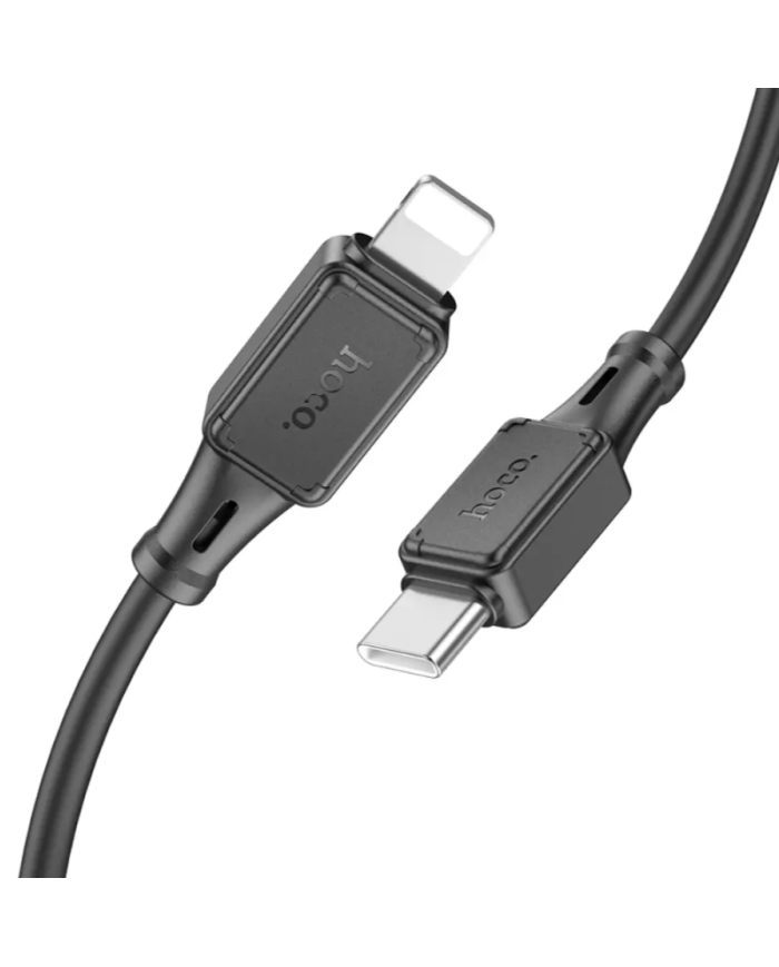 Καλώδιο Hoco X101 Silicon Assistant USB-C σε Lightning Fast Charging 27W Μαύρο 1m
