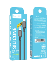 Καλώδιο Hoco X101 Silicon Assistant USB-C σε Lightning Fast Charging 27W Μαύρο 1m
