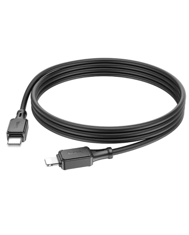 Καλώδιο Hoco X101 Silicon Assistant USB-C σε Lightning Fast Charging 27W Μαύρο 1m