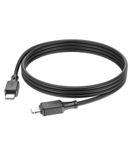 Καλώδιο Hoco X101 Silicon Assistant USB-C σε Lightning Fast Charging 27W Μαύρο 1m