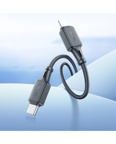 Καλώδιο Hoco X101 Silicon Assistant USB-C σε Lightning Fast Charging 27W Μαύρο 1m