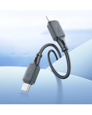 Καλώδιο Hoco X101 Silicon Assistant USB-C σε Lightning Fast Charging 27W Μαύρο 1m