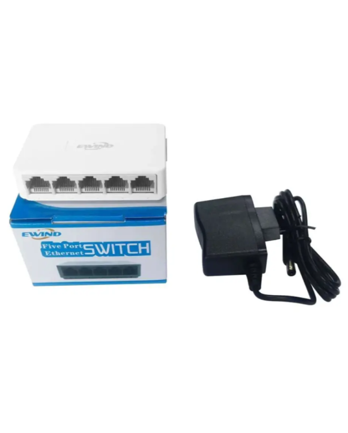 Ethernet Switch Ewind EW-S1605 Plastic Case 5x10/100/1000Mbps Auto-Sensing RJ45