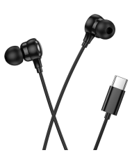 Hands Free Hoco M116 Benevolent Stereo USB-C με Μικρόφωνο 1.2m Μαύρα Συμβατά με Όλες τις USB-C Συσκευές