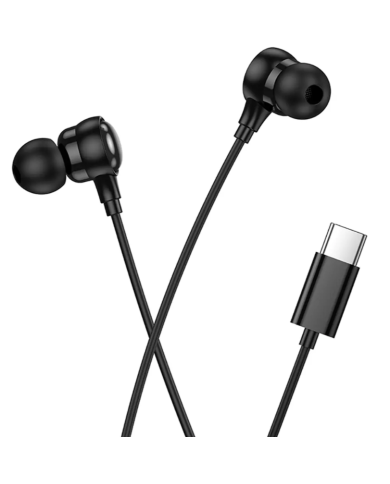 Hands Free Hoco M116 Benevolent Stereo USB-C με Μικρόφωνο 1.2m Μαύρα Συμβατά με Όλες τις USB-C Συσκευές