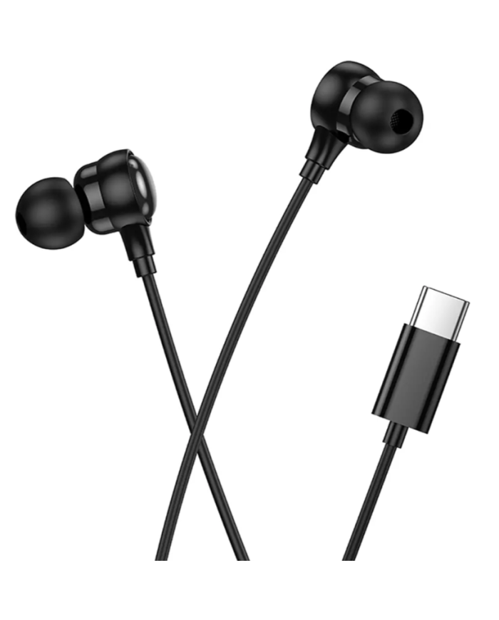 Hands Free Hoco M116 Benevolent Stereo USB-C με Μικρόφωνο 1.2m Μαύρα Συμβατά με Όλες τις USB-C Συσκευές