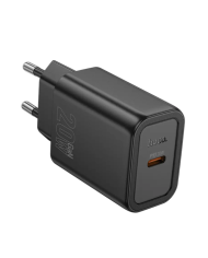 Φορτιστής Ταξιδίου Borofone BN26 Fuente GaN USB-C PD20W Mini Size Λευκός