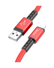 Καλώδιο Σύνδεσης Hoco X85 Strength USB σε Lightning 2.4A Υψηλής Αντοχής Κόκκινο 1m