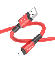Καλώδιο Σύνδεσης Hoco X85 Strength USB σε Lightning 2.4A Υψηλής Αντοχής Κόκκινο 1m