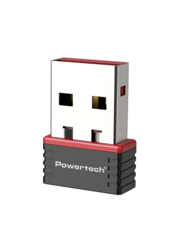 POWERTECH ασύρματος USB αντάπτορας δικτύου PT-1384, 150Mbps WiFi
