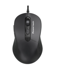 POWERTECH ενσύρματο ποντίκι PT-1467, οπτικό, έως 1600DPI, μαύρο