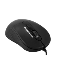 POWERTECH ενσύρματο ποντίκι PT-1467, οπτικό, έως 1600DPI, μαύρο