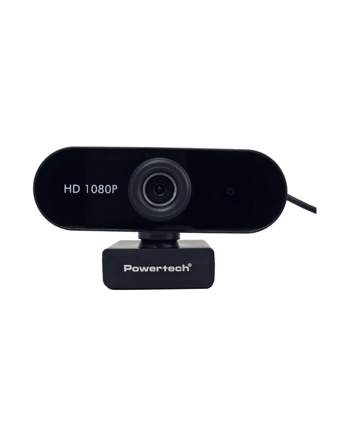 POWERTECH web camera PT-1382, 2MP, 1080p FHD, ρυθμιζόμενη εστίαση, 1.5m, μαύρη