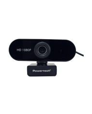 POWERTECH web camera PT-1382, 2MP, 1080p FHD, ρυθμιζόμενη εστίαση, 1.5m, μαύρη