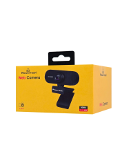 POWERTECH web camera PT-1382, 2MP, 1080p FHD, ρυθμιζόμενη εστίαση, 1.5m, μαύρη