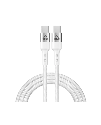 POWERTECH καλώδιο USB-C σε USB-C PTR-0167, PD 60W, copper, 1m, λευκό