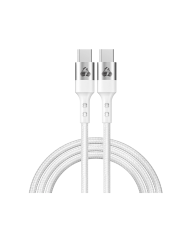 POWERTECH καλώδιο USB-C σε USB-C PTR-0167, PD 60W, copper, 1m, λευκό
