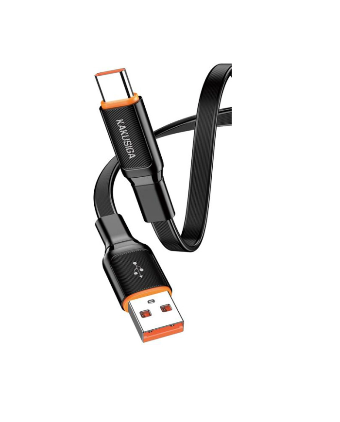 KAKUSIGA καλώδιο USB-C σε USB KSC-999, 5A, 480Mbps, flat, 1m, μαύρο