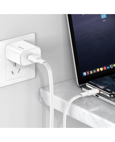 KAKUSIGA καλώδιο USB-C σε USB KSC-999, 5A, 480Mbps, flat, 1m, λευκό