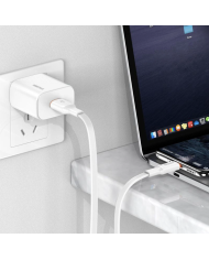 KAKUSIGA καλώδιο USB-C σε USB KSC-999, 5A, 480Mbps, flat, 1m, λευκό