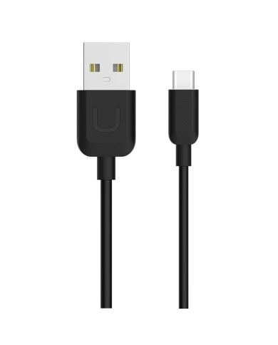 USAMS καλώδιο USB σε USB-C US-SJ099 U-Turn, 2.1A, 1m, μαύρο