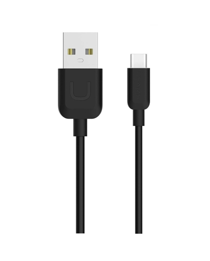 USAMS καλώδιο USB σε USB-C US-SJ099 U-Turn, 2.1A, 1m, μαύρο
