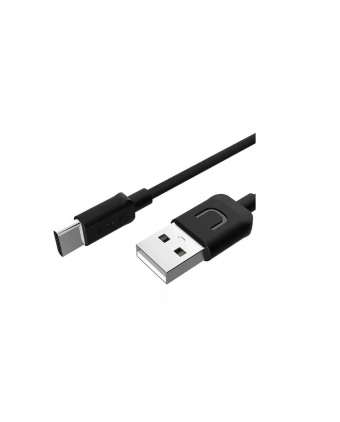 USAMS καλώδιο USB σε USB-C US-SJ099 U-Turn, 2.1A, 1m, μαύρο