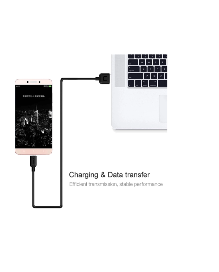 USAMS καλώδιο USB σε USB-C US-SJ099 U-Turn, 2.1A, 1m, μαύρο