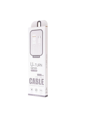 USAMS καλώδιο USB-C σε USB US-SJ099, 2.1A, 1m, λευκό