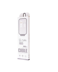 USAMS καλώδιο USB-C σε USB US-SJ099, 2.1A, 1m, λευκό